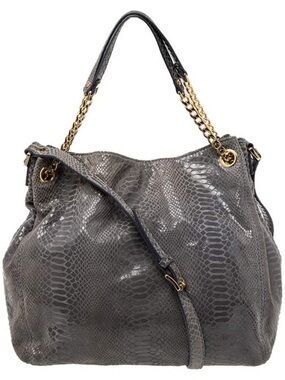 Michael Kors Vintage Snakeskin Jet Set Hobo Satchel